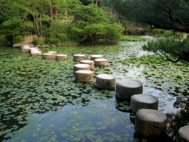 Koi Pond Kyoto Japanese Garden Japan